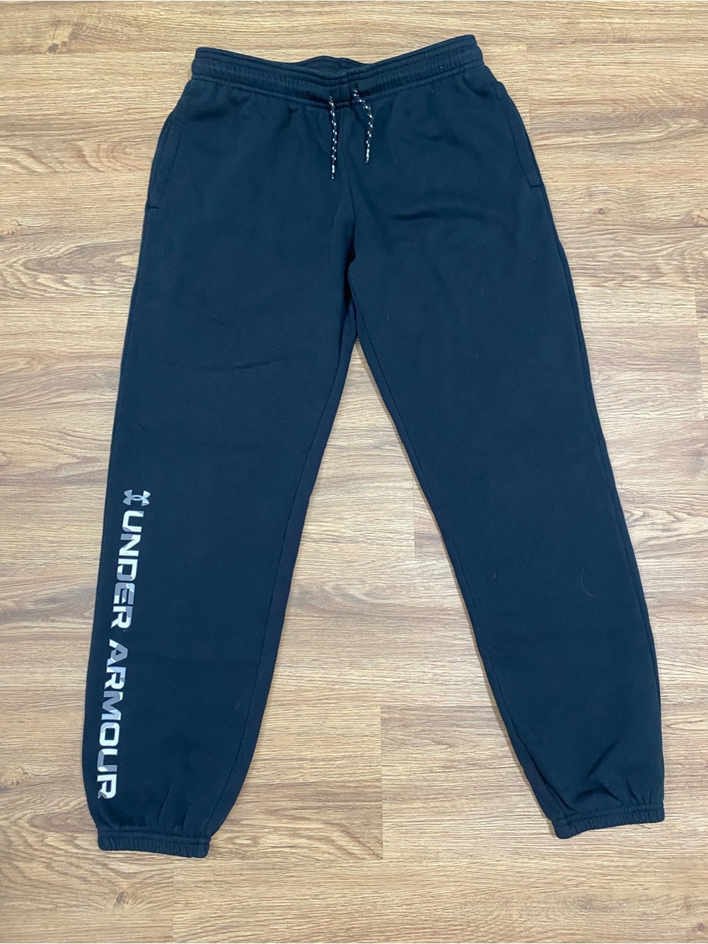 Under Armour Black Kids Joggers with Camo Logo Boys Size YXL